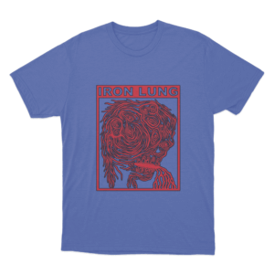 Abstract Head T Shirt Blue