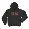 Distressed Logo Hoodie Black