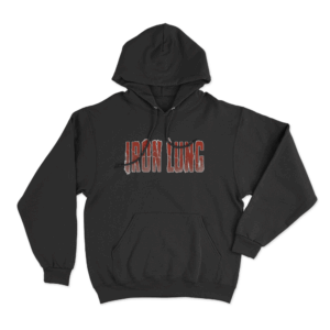 Distressed Logo Hoodie Black
