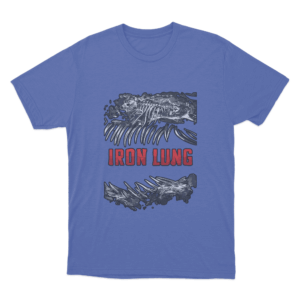 Metallic Ribcage T Shirt Blue