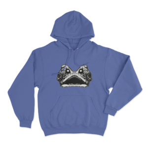 Monster Face Hoodie Blue