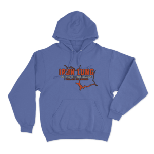 Quote Logo Hoodie Blue