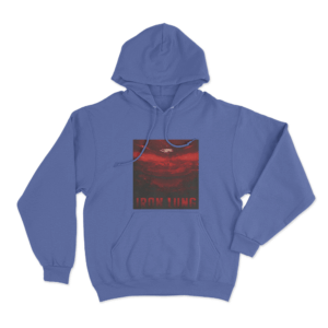 Red Clouds Hoodie Blue