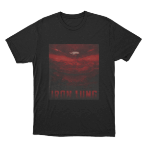 Red Clouds T Shirt Black
